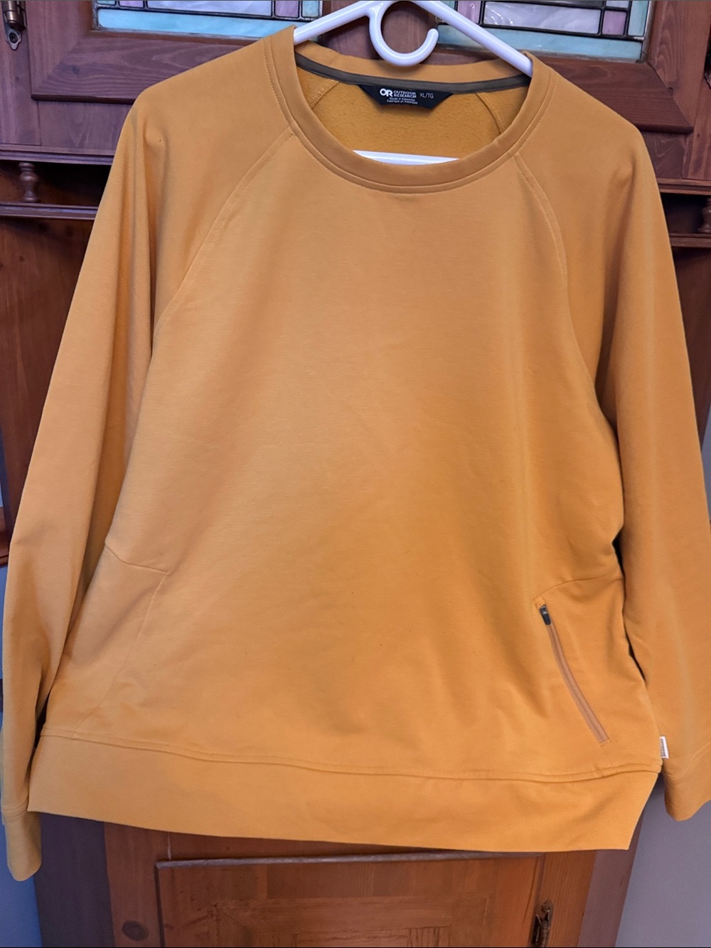 Outdoor Research Women's Emersion Fleece Crewneck Sweatshirt Yellow XL